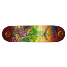 MAGISK DUELL MELLAN BRADAMANT OCH NEGROMANCER SKATEBOARD DECK