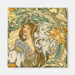 Magnet:  Art nouveau - språk av blommor Kylskåps Magneter