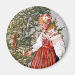 Magnet för Carl Larsson julgrankyl Kylskåpsnagnet
