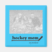 Magnet för hockeymammafoto kylskåps magneter