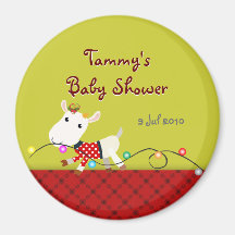 Magnet för jultemababy shower: Getunge Kylskåpmagneter