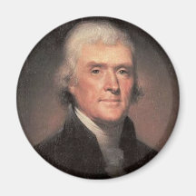 Magnet: Thomas Jefferson Kylskåpmagneter