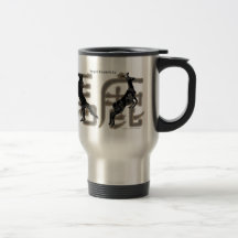 Magnficently Baka  Kanji, Deer and Horse Coffee Mug
