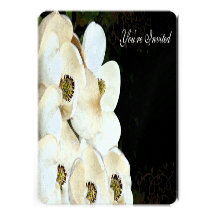 Magnoliabröllopinbjudningar på isart décoramen