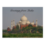 mahal avstånd för taj vykort