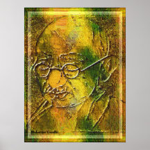 Mahatma Gandhi affisch
