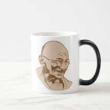 Mahatma Gandhi porträttmugg