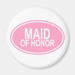 Maid av HonorWedding Ovalrosor Magneter För Kylskåp