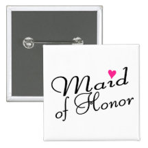 Maid of honor knappar med nål