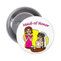 Maid of honor knäppas nål