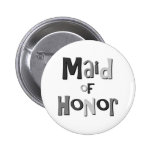 Maid of honorgrått knapp med nål