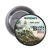 Maine Maineiacs för politiska OBAMA BIDEN 2012 klä Knapp