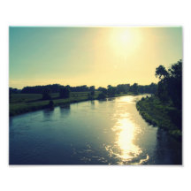 Majestical flod Elbe Fototryck
