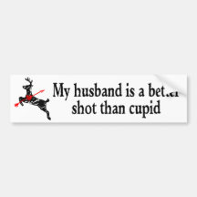 Maken är ett bättre som skjutas än Cupid Bildekal