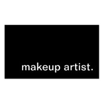 makeupkonstnär visitkort mall