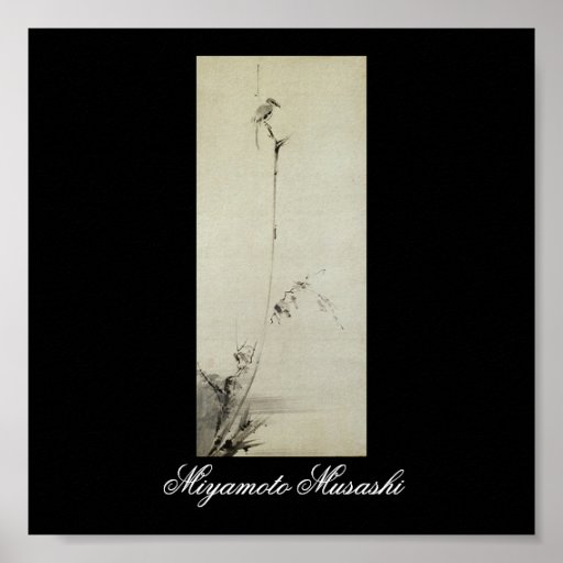 Måla vid Miyamoto Musashi, C. 1600's Posters