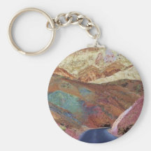 Målad öken Keychains Nyckel Ring
