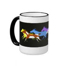 Målad ponnykaffemugg