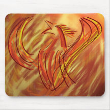 Målade Phoenix Mousepad Mus Mattor