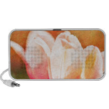 Målade tulpan laptop speakers