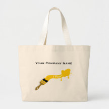 Målare levererar hänger lös tote bags