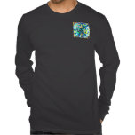 Målat glassblått: Konstnärliga häftediagram Tshirts