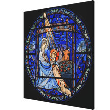 Målat glassstilNativity Kanvasdukar Med Gallerikvalitet
