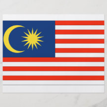 Malaysia flagga full färg flygblad