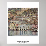 Malcesine på sjön Garda av Gustav Klimt Print