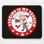 Male kockmatlagningpassion Mousepad Musmatta