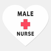 Male sjuksköterska klistermärke