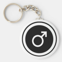 Male symbol nyckelring