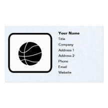 Mall för basketlogotypanpassade visitkort