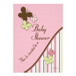 Mall för fjärilsbaby showerinbjudan