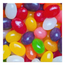 Mall för Jellybean för gelébönapåsk Tillkännagivande