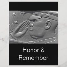 Mall för reklamblad för honnör för veteranhjältehe flygblad designs