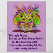 Mallreklamblad Mardi Gras Custom Flyer