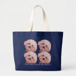 Målning för 4 Malteses på stor toto Tote Bag