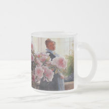Målning för konst för Carl Larsson Azalea blom- Kaffe Mugg