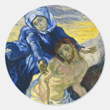 Målning för PietaVincent Van Gogh konst Klistermärke