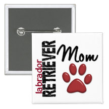 Mamma 2 för Labrador Retriever Pins