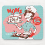 Mamma Retro mors dag Mousepad för bageri Mus Matta