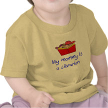 Mamman är en bibliotekariebabyt-skjorta t-shirt