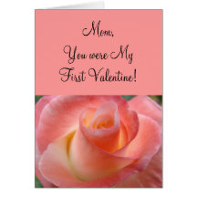Mamman var du min första valentin! Kort fostrar ro