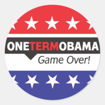 Man benämner Obama - lek över Klistermärken
