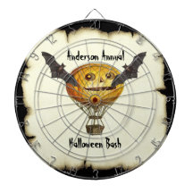Man och fladdermöss för ballong för Halloween vint Dart Tavla