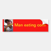 Man som äter majbildekalet