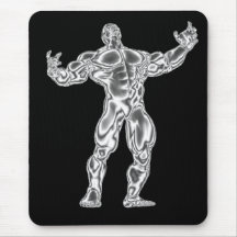 Manar Bodybuilding poserar Mousepad Mus Matta