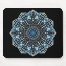 mandala Bluetitude 01 - Mousepad Mus Matta