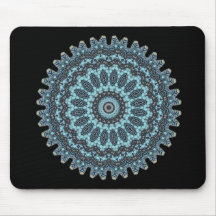mandala Bluetitude 02 - Mousepad Mus Mattor